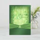 St. Patrick's Day Celtic Love Knot Uitnodiging (Staand voorkant)