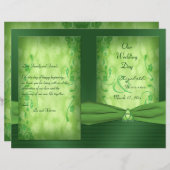 St. Patrick's Day Celtic Love Knot Wedding Program (Voorkant / Achterkant)