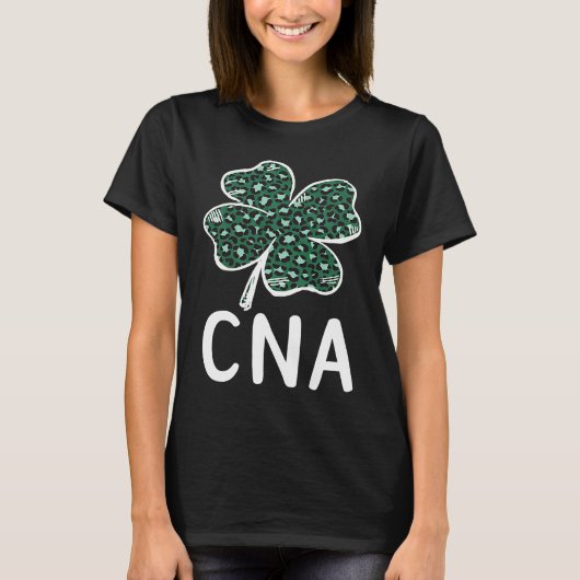 St Patrick's Day Certified Nursing Assistant Shamr T-shirt (Voorkant)