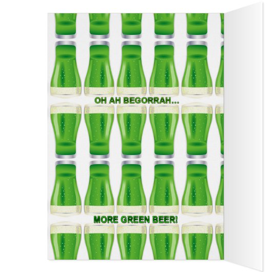 St. Patrick's Day chantant irlandais avec bière, Z (Intérieur (Gauche))