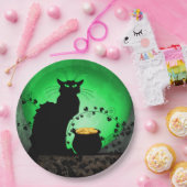 St. Patrick's Day Chat Noir Papieren Bordje (Feest)