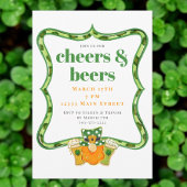 St. Patrick's Day Cheers and Beers Party Kaart