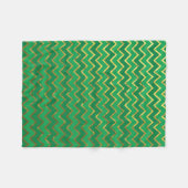 St. Patrick's Day Chevron fleece deken (Voorkant (Horizontaal))