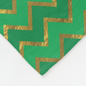 St. Patrick's Day Chevron fleece deken (Hoek)