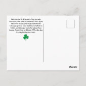 St. Patrick's Day Chicago's Green River Fun Facts Briefkaart (Achterkant)
