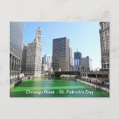 St. Patrick's Day Chicago's Green River Fun Facts Briefkaart (Voorkant)