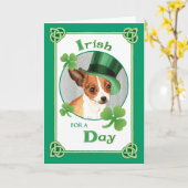 St. Patrick's Day Chihuahua Kaart (Gele Bloem)