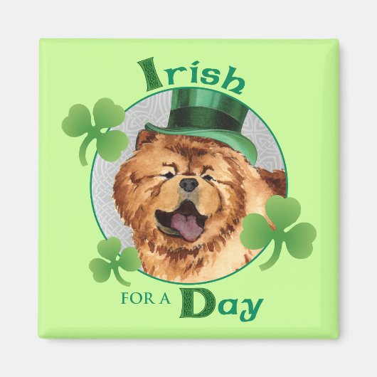 St. Patrick's Day Chow Magneet (Voorkant)