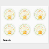 St. Patrick's Day Classic Round Sticker (Vel)