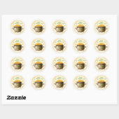 St. Patrick's Day Classic Round Sticker (Vel)