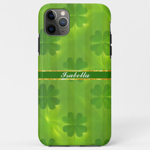St Patrick's Day Clover 4 Lijsten modern Collectie iPhone 11 Pro Max Hoesje