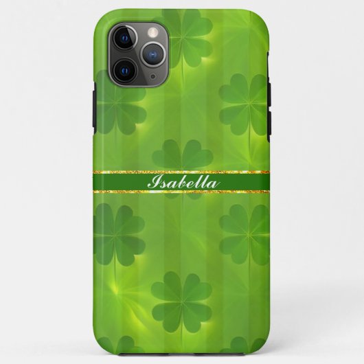 St Patrick's Day Clover 4 Lijsten modern Collectie Case-Mate iPhone Case (Achterkant)