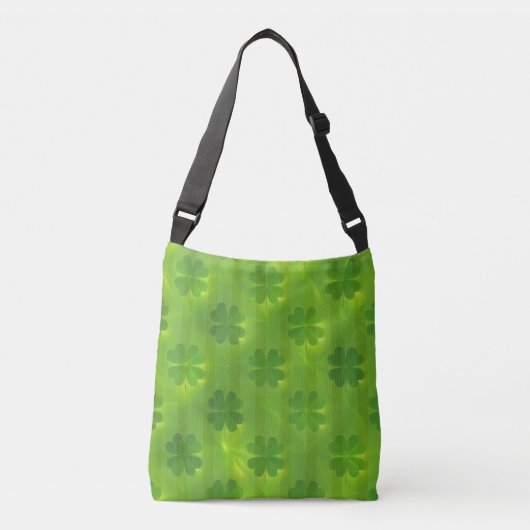 St Patrick's Day Clover 4 Lijsten modern Collectie Crossbody Tas (Voorkant)