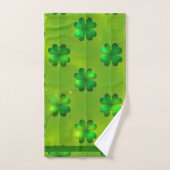 St Patrick's Day Clover 4 listes Collection popula (Serviette à main)