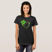 St Patricks Day Clover Autism Funny Autism Awarene T-shirt (Voorkant volledig)