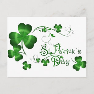St. Patricks Day Clover Briefkaart