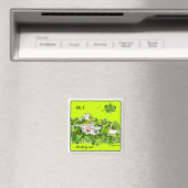 St. Patricks Day Clover Bunny Magnet (In Situ (Lave-vaisselle))