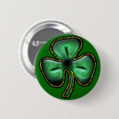 St. Patrick's Day Clover Button (Voorkant /achterkant)