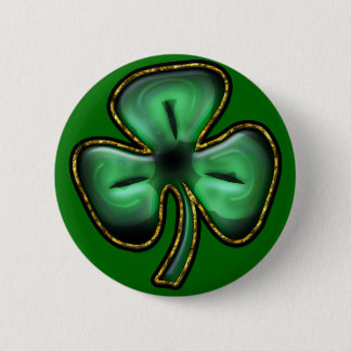 St. Patrick's Day Clover Button