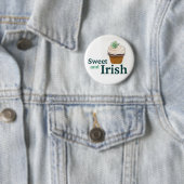 St. Patrick's Day Clover Cupcake Button Irish (In situ)