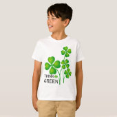 St. Patrick's Day Clover en je ideeën T-shirt (Voorkant volledig)