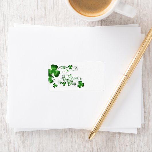 St. Patricks Day Clover Etiket (Insitu)