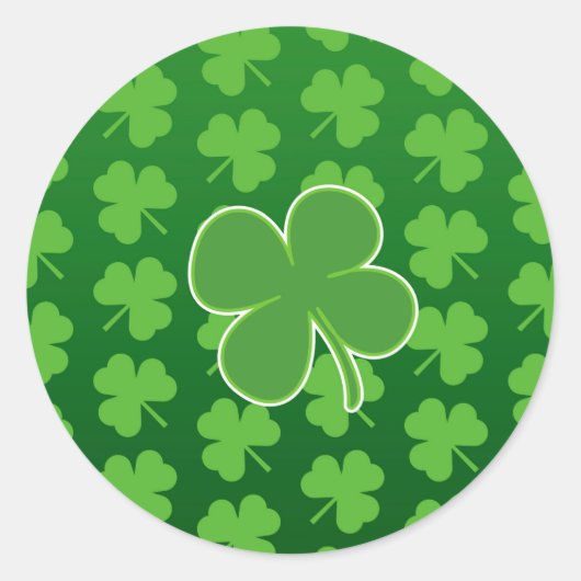 St. Patrick's Day Clover Leaf Sticker (Voorkant)