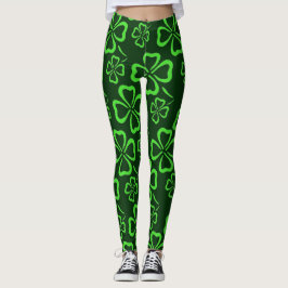 St. Patrick's Day Clover-Leggings Leggings