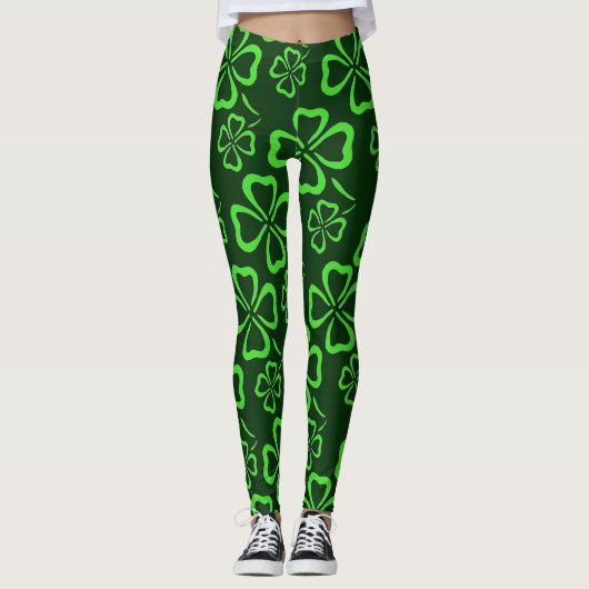 St. Patrick's Day Clover-Leggings Leggings (Voorkant)