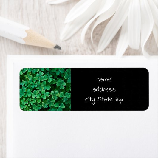 St. Patrick's Day Clover patch Etiket (Insitu)
