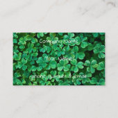 St. Patrick's Day Clover patch Visitekaartje (Voorkant)