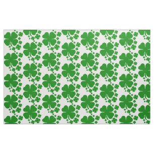 St Patricks Day Clover Shamrock Pattern Design Stof