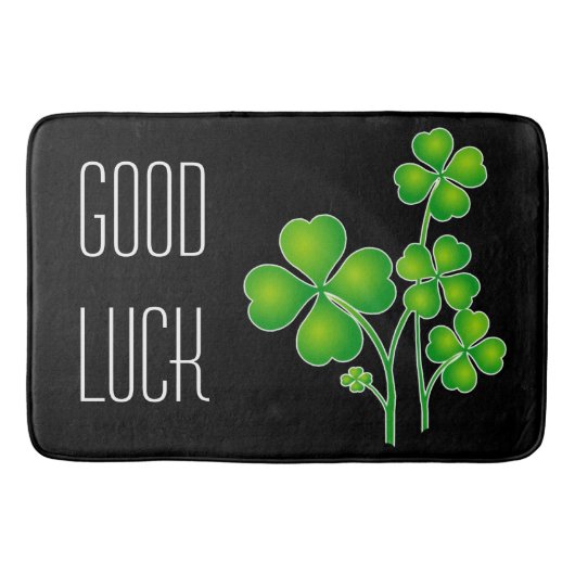 St. Patrick's Day Clover / Shamrocks + je ideeën Badmat (Voorkant)