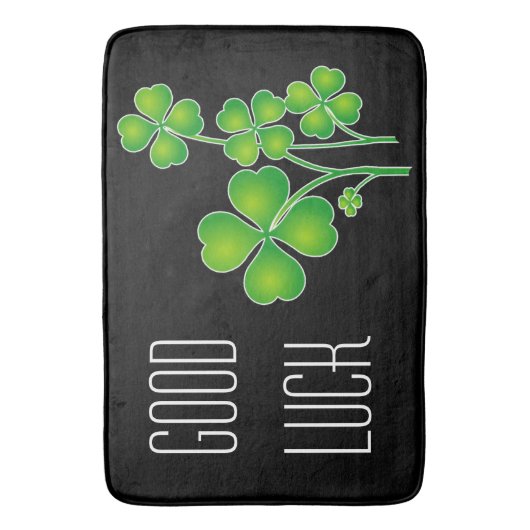 St. Patrick's Day Clover / Shamrocks + je ideeën Badmat (Voorkant Verticaal)