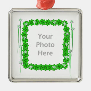 St. Patricks Day Clover Stars (foto lijst) Metalen Ornament