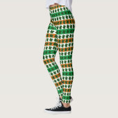 St. Patrick's Day Clover Stripes Leggings (Links)