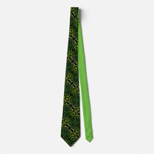 St Patrick's Day Clover Stropdas (Voorkant)