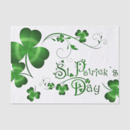 St Patricks Day Clover Tissuepapier