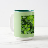 St. Patrick's Day Clover Tweekleurige Koffiemok (Voorkant links)