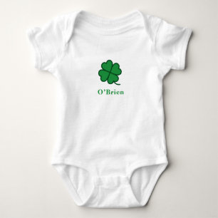 St. Patrick's Day Cloverontwerp met eigen naam Romper