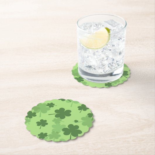 St. Patrick's Day Clovers Paper Onderzetters (Insitu)