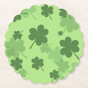 St. Patrick's Day Clovers Paper Onderzetters