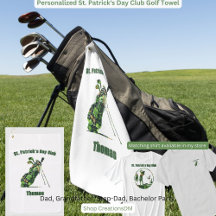 St. Patrick's Day Club gepersonaliseerde golfhandd