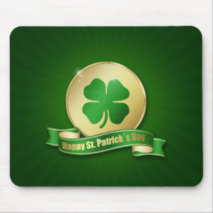 St. Patrick's Day Coin Shamrock Muismat