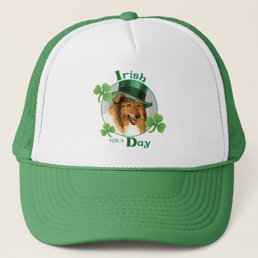 St. Patrick's Day Collie Trucker Pet (Voorkant)