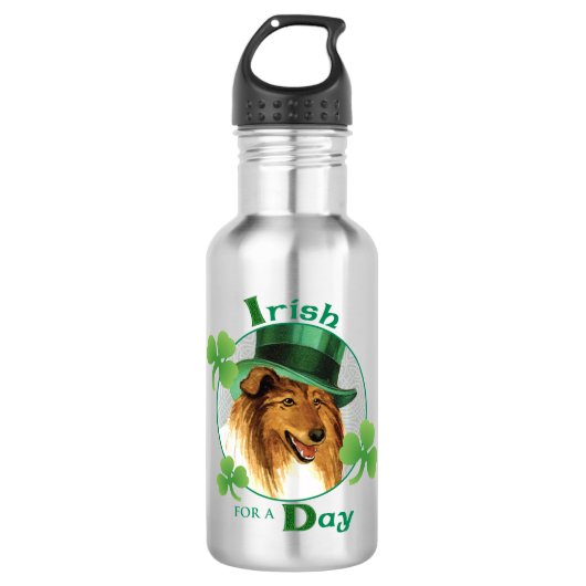 St. Patrick's Day Collie Waterfles (Voorkant)