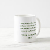 St. Patrick's Day Commemorative 11 once Mug (Devant droit)
