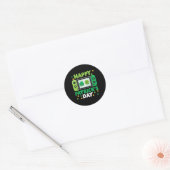 St Patricks Day Controller Videospel Kinder jongen Ronde Sticker (Envelop)