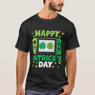 St Patricks Day Controller Videospel Kinder jongen T-shirt