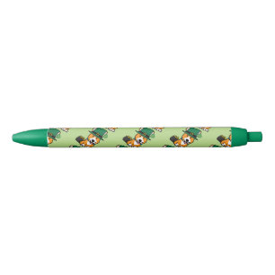 St. Patrick's Day Corgi Leprechaun Dog Puppy Doggy Zwarte Inkt Pen